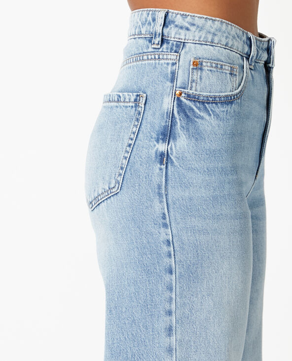 Jean wide taille haute bleu - Pimkie