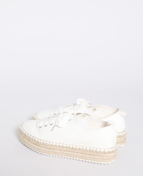 Baskets avec semelle en paille