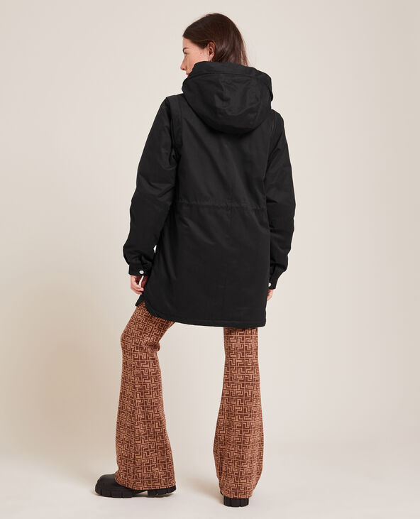 Parka avec doublure fourrure noir - Pimkie
