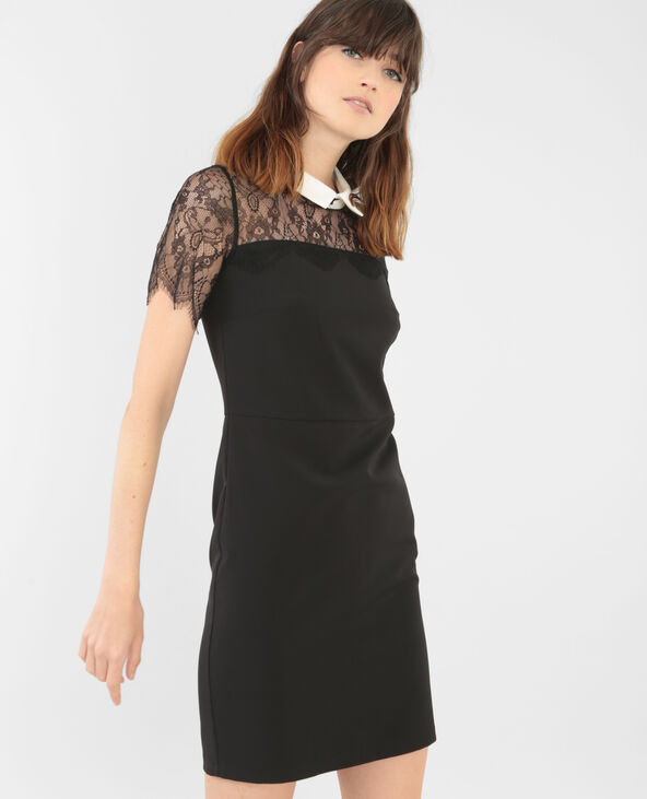 Robe dentelle col blanc Pimkie