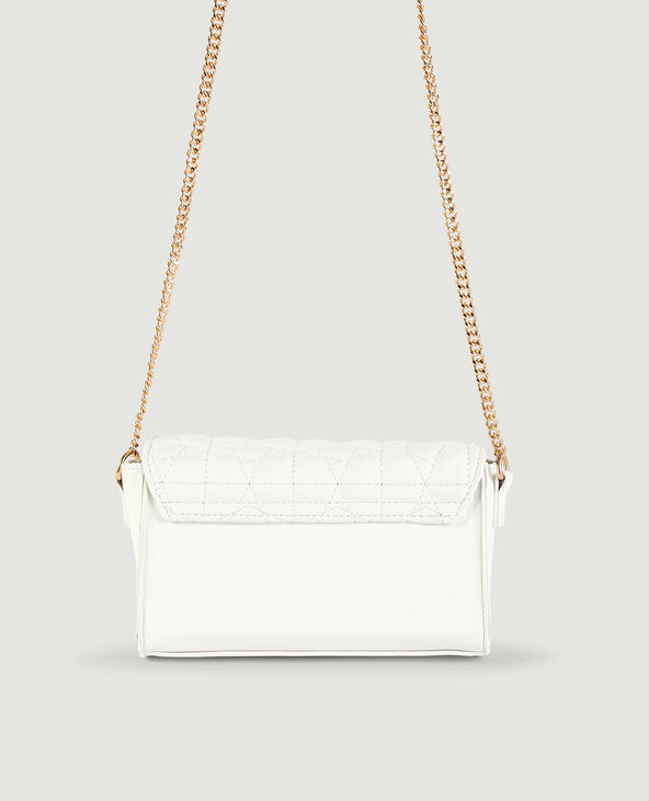 Sac boxy matelassé blanc - Pimkie