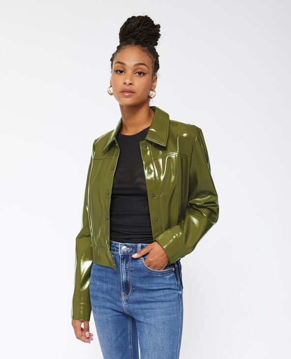 Veste en vinyle femme on sale
