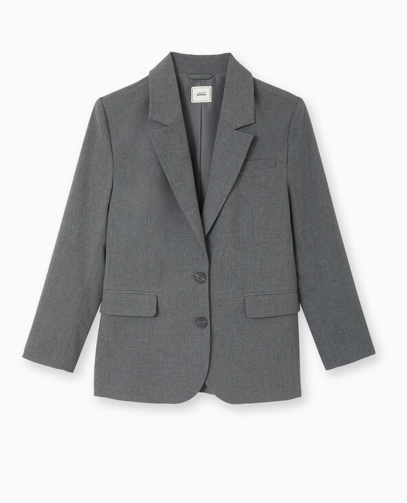 Veste blazer oversize gris foncé - Pimkie