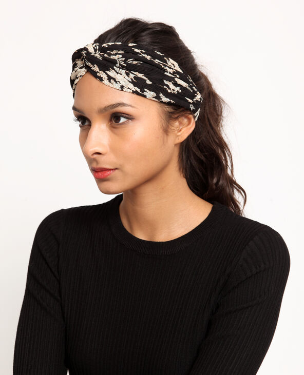 Headband fleuri noir - Pimkie