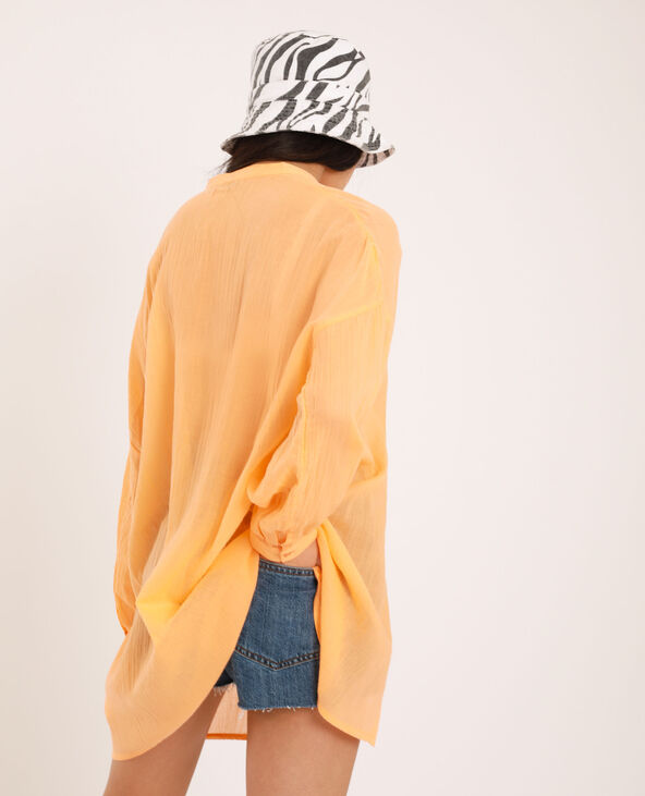 Chemise col mao orange - Pimkie
