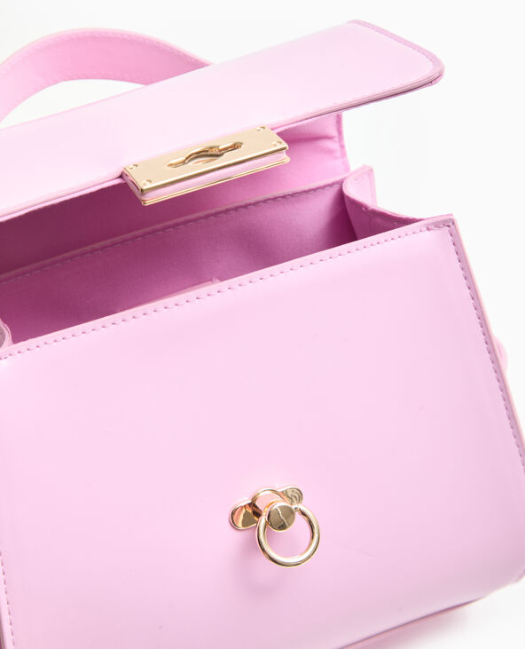 Sac boxy avec poignée et bandoulière Rose poudré - Pimkie