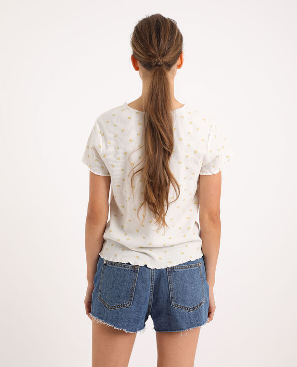 T-shirt imprimé citrons blanc - Pimkie
