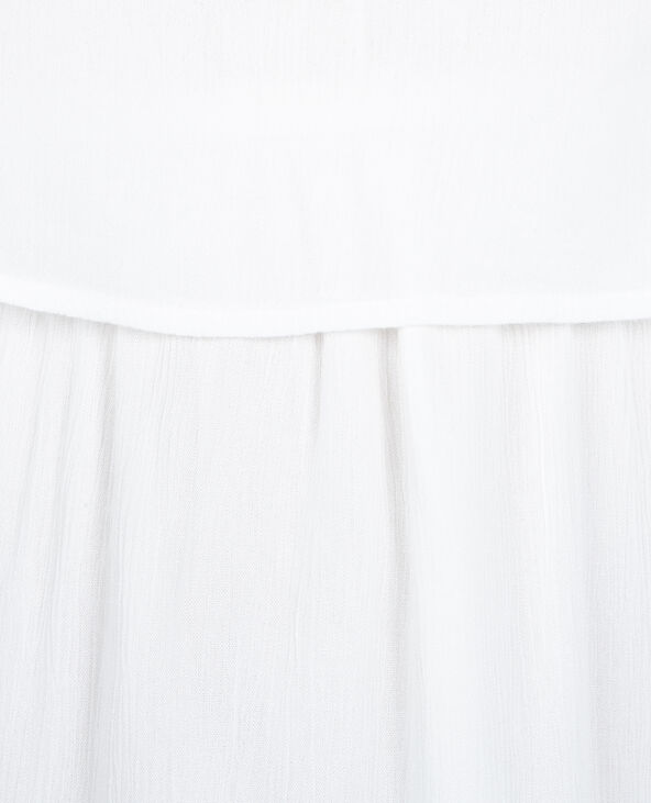 Robe longue dos croisé blanc - Pimkie