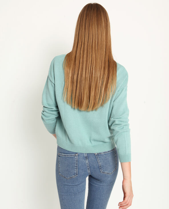 Pull fin vert de gris - Pimkie
