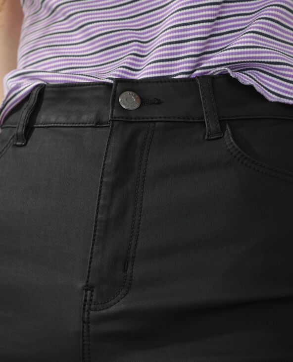 Jean skinny enduit noir - Pimkie