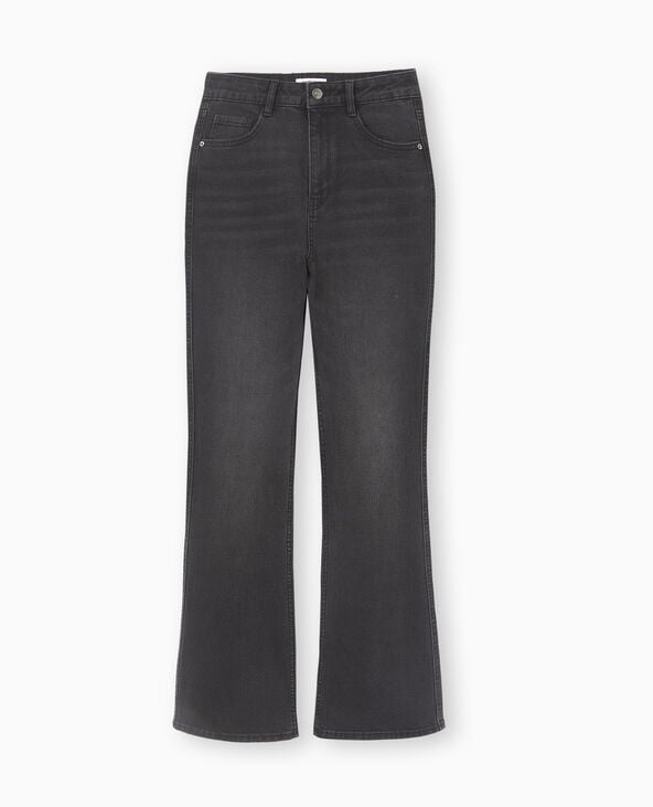 Jean flare bootcut taille haute noir - Pimkie