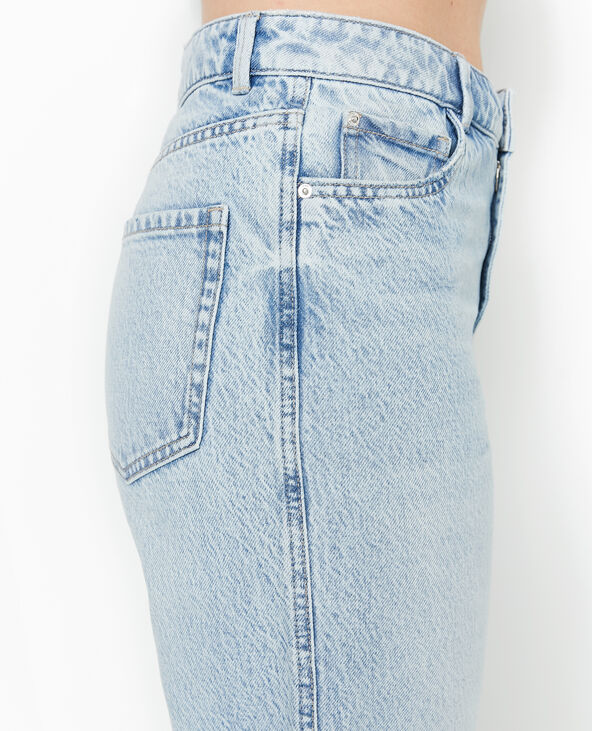 Jean droit taille haute bleu clair - Pimkie