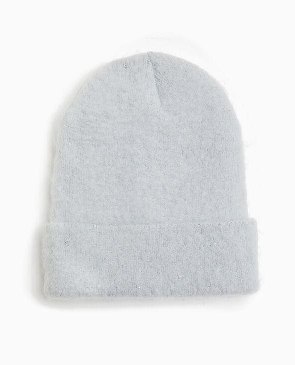 Bonnet en maille ultra douce gris - Pimkie