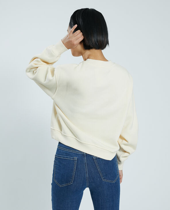 Sweat molleton blanc - Pimkie