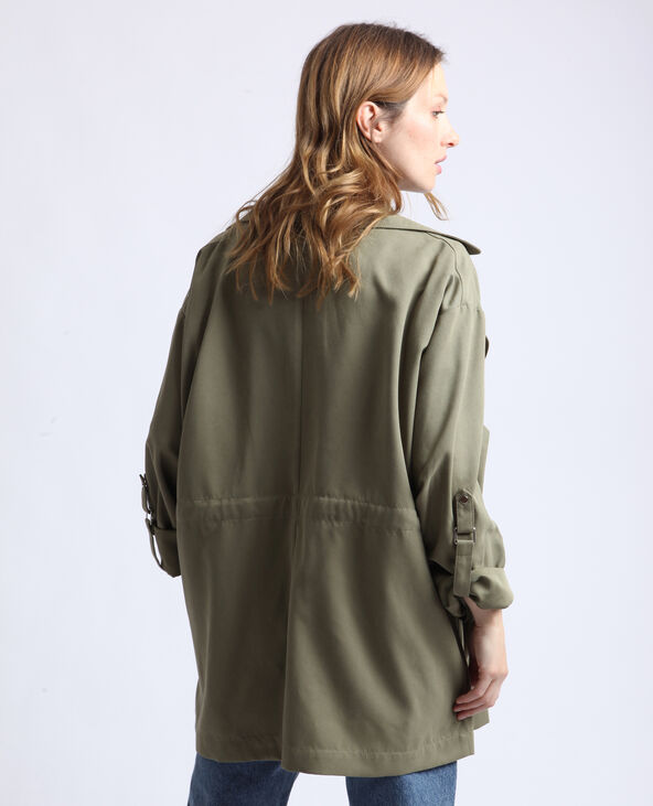 Veste fluide vert de gris - Pimkie