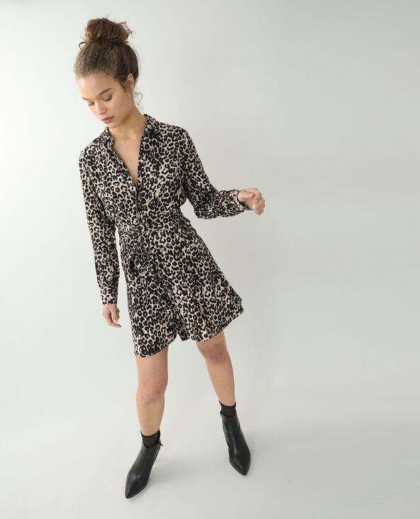 Robe effet léopard marron - Pimkie