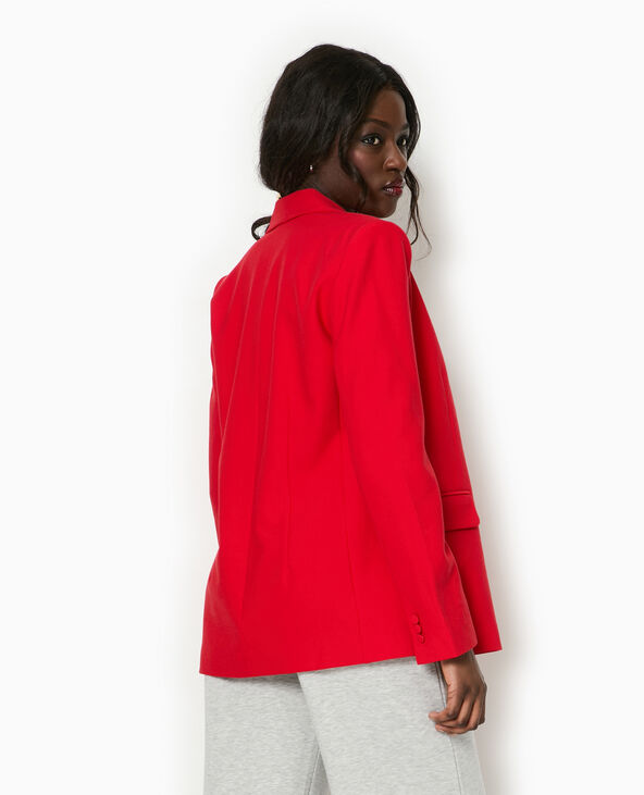 Veste tailleur avec double boutonnage rouge - Pimkie