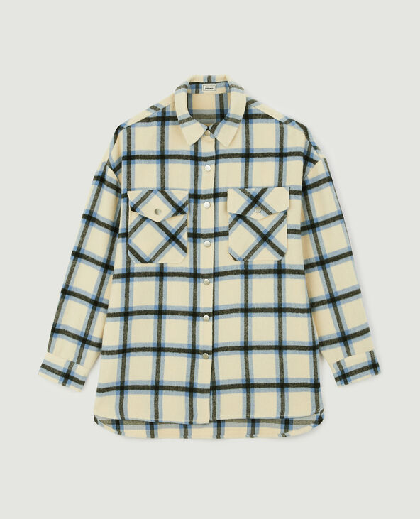 Chemise à carreaux bleu - Pimkie