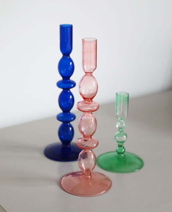Chandelier en verre bleu - Pimkie