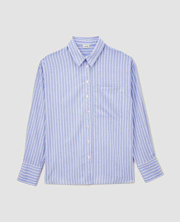 Chemise ample rayée bleu - Pimkie