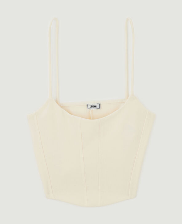 Brassière à bretelles blanc - Pimkie