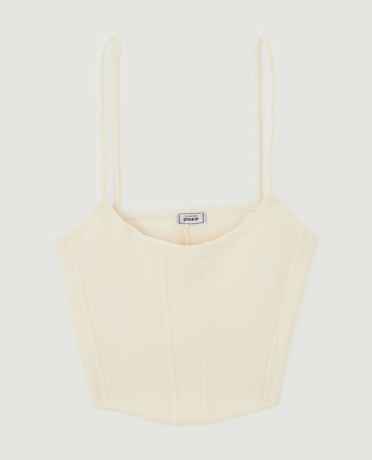Brassière à bretelles blanc - Pimkie