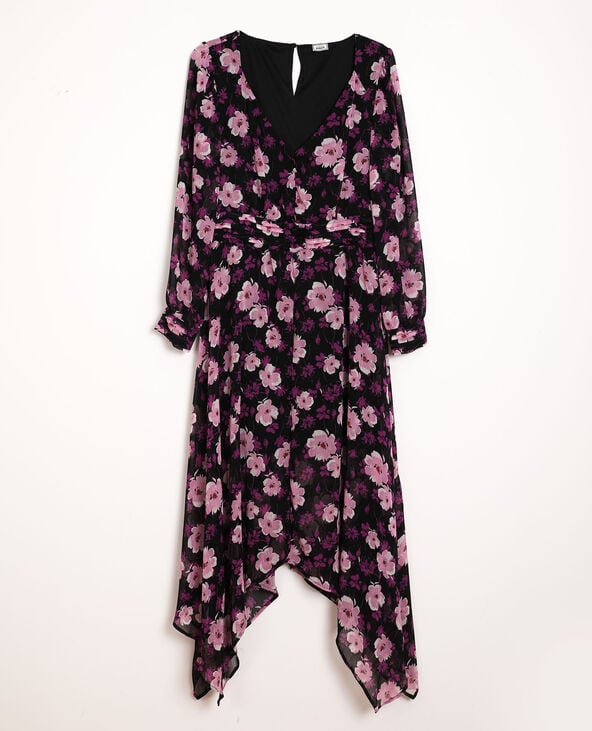 Robe à fleurs noir - Pimkie