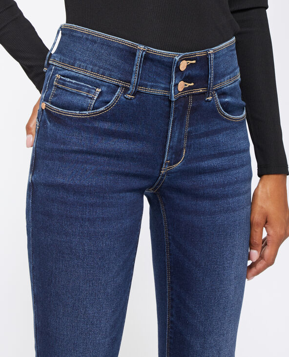 Jean skinny push-up avec double bouton bleu marine - Pimkie