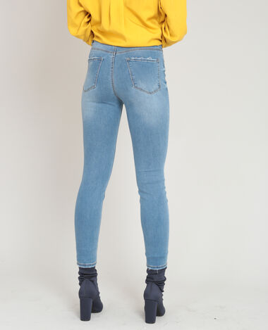 Jean skinny taille haute bleu - Pimkie