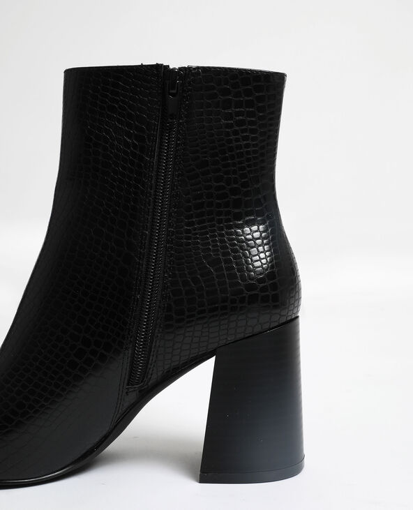 Bottines shop ecailles noires
