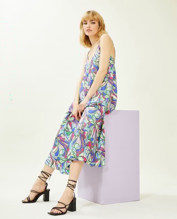 Robe dos-nu avec liens à nouer violet - Pimkie