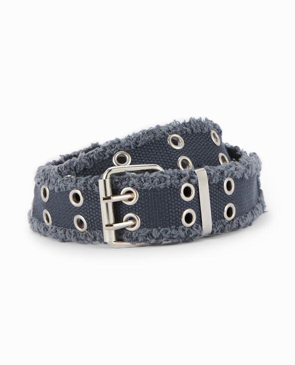 Ceinture effet jean avec œillets bleu clair - Pimkie