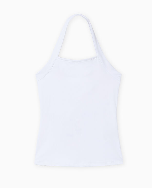 Dos-nu en maille extensible blanc - Pimkie
