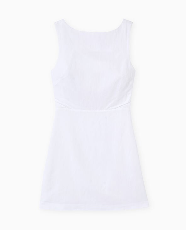 Robe courte avec dos-nu blanc - Pimkie