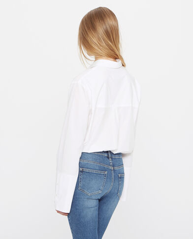 Chemise poche poitrine blanc - Pimkie
