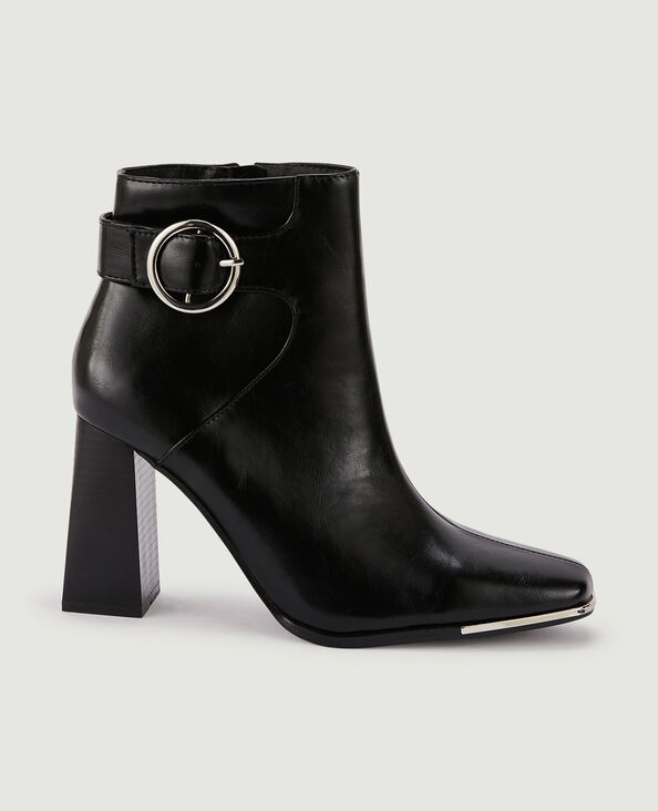 Boots à talon avec boucle noir - Pimkie