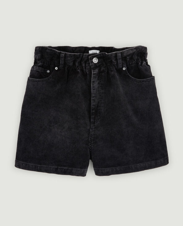 Short velours noir femme hot sale