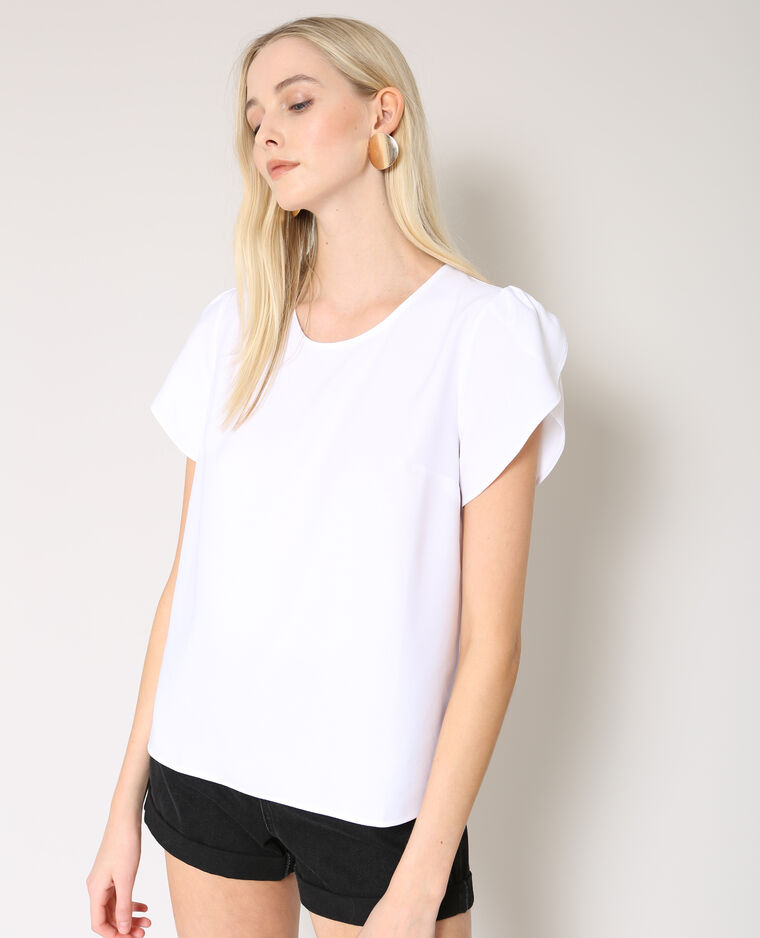  Blouse   manches  courtes  blanc  561704905A09 Pimkie