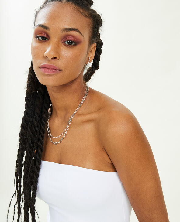 Top bustier blanc - Pimkie