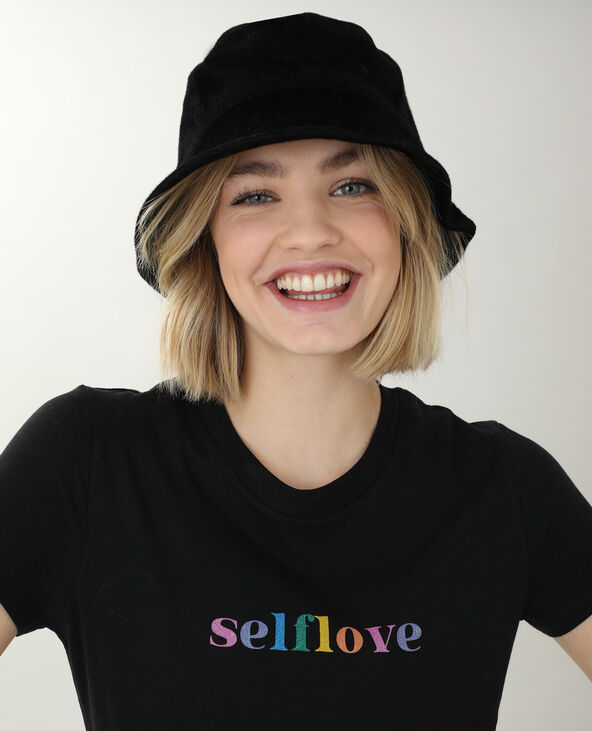 T-shirt manches courtes noir - Pimkie