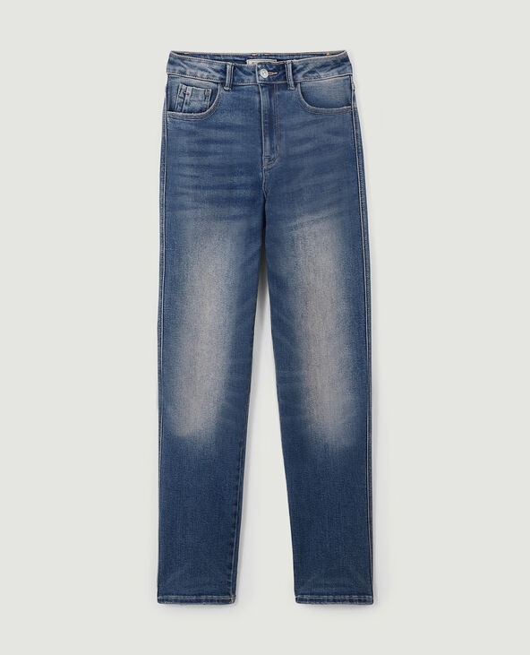 Jean droit stretch bleu foncé - Pimkie