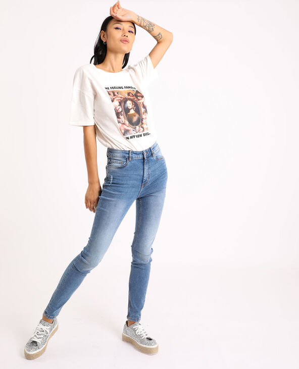 Jean skinny high waist bleu - Pimkie