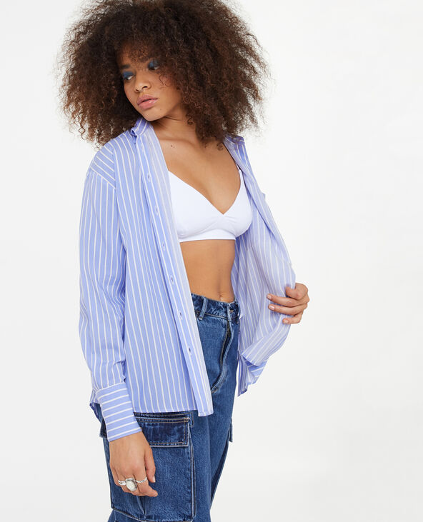 Brassière à bretelles encolure V blanc - Pimkie