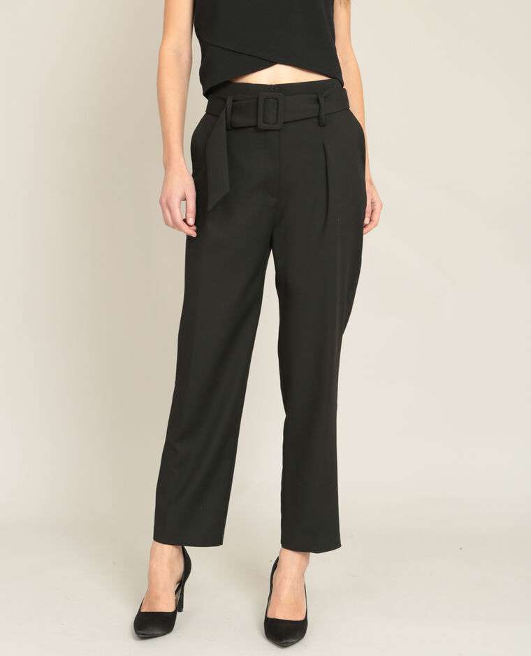 Pantalon carotte noir - Pimkie