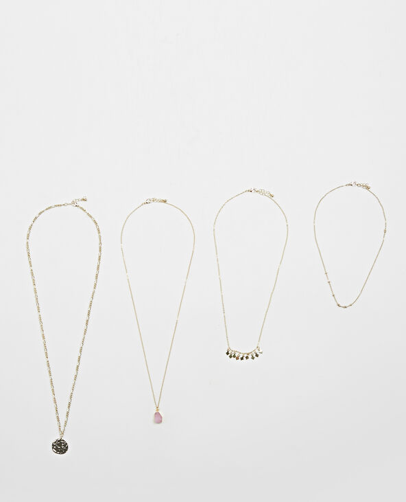 Lot de 4 colliers doré - Pimkie