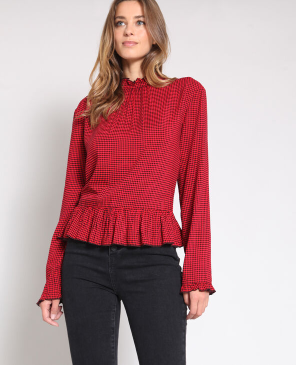 Blouse imprimée rouge - Pimkie