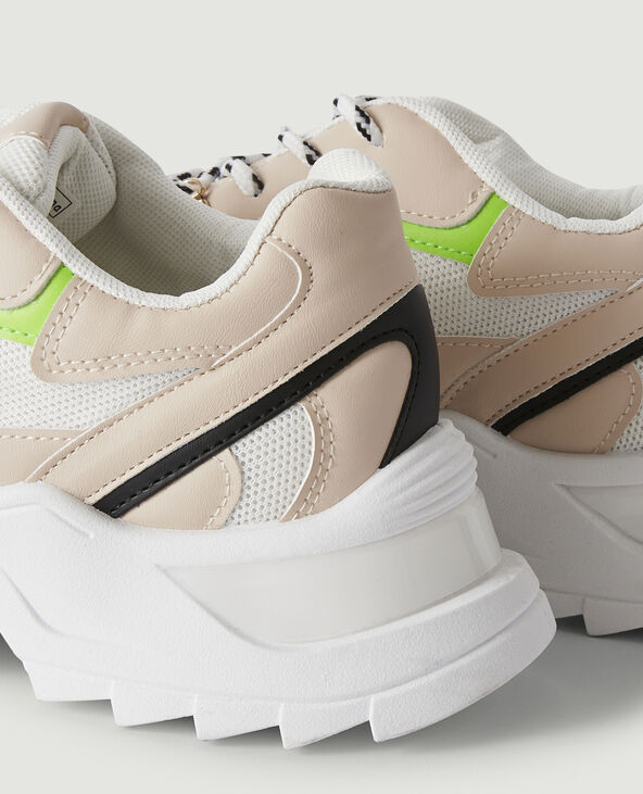 Sneakers chunky vert fluo - Pimkie