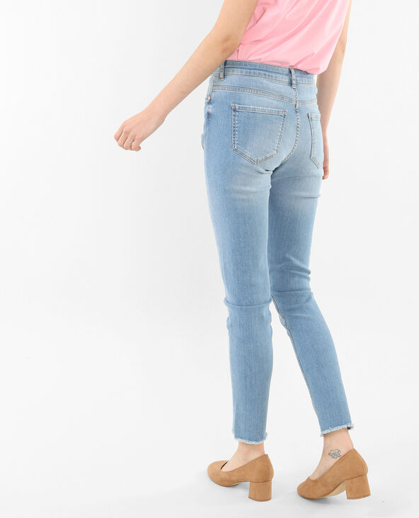 Jean slim imprimé fleuri Jean stoned - Pimkie