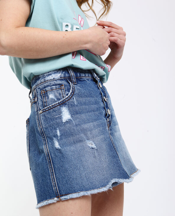 Jupe short en jean Pimkie