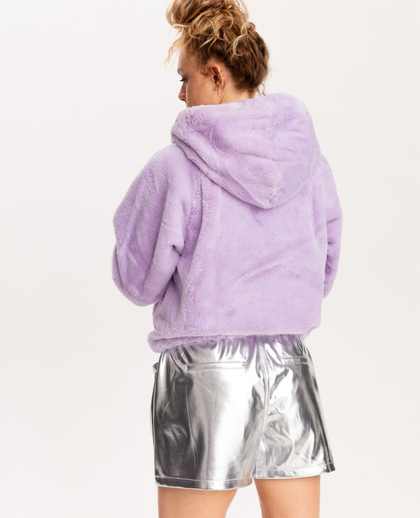 Blouson fausse fourrure lilas - Pimkie